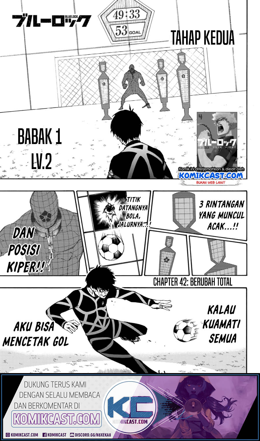 Komik Blue Lock Chapter 42 gambar 1