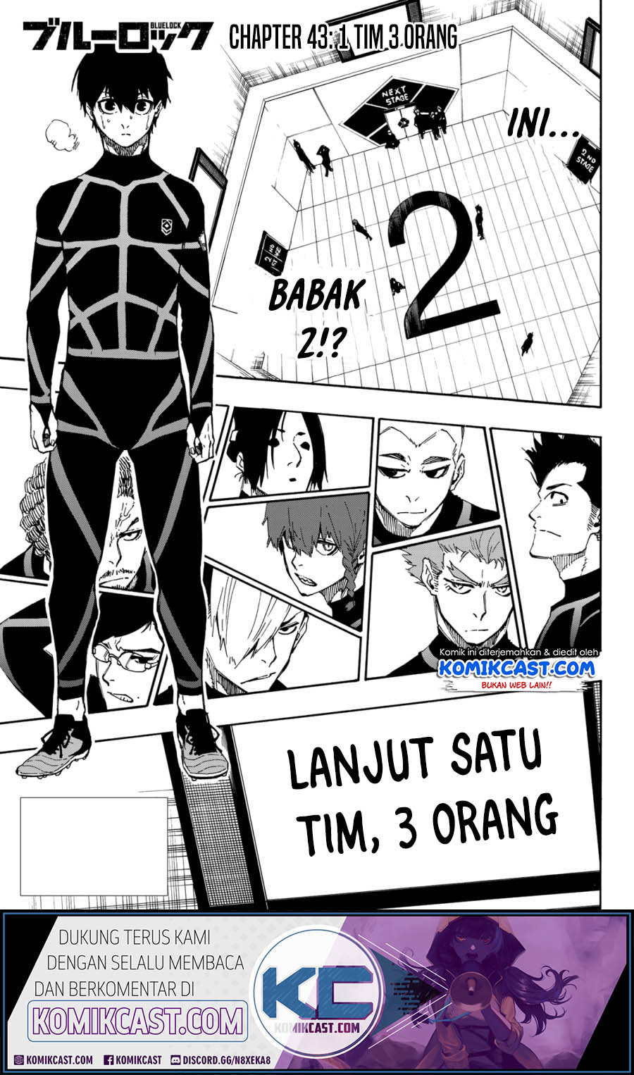 Komik Blue Lock Chapter 43 gambar 1