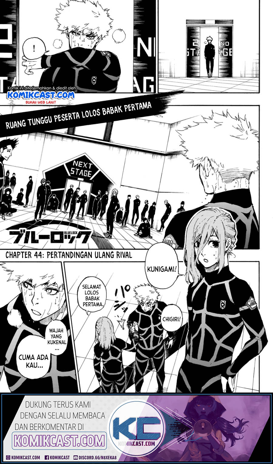 Komik Blue Lock Chapter 44 gambar 1
