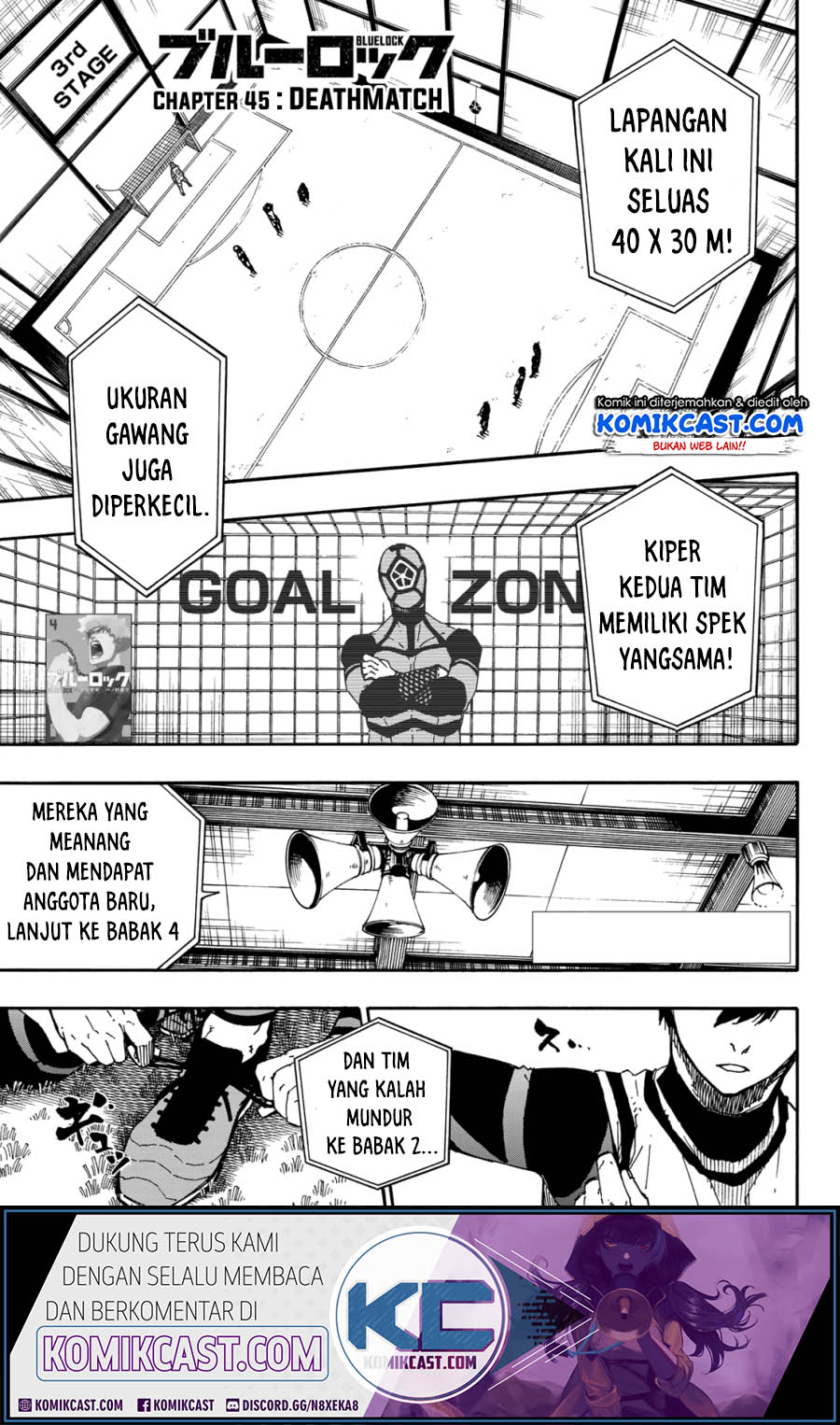 Komik Blue Lock Chapter 45 gambar 1
