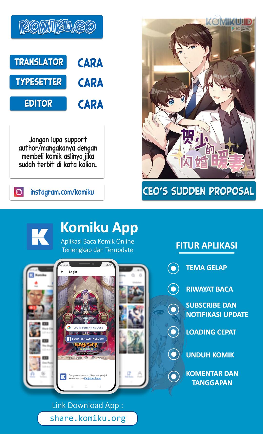 Komik CEO’s Sudden Proposal Chapter 103 gambar 1