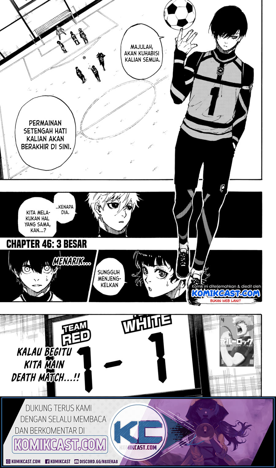 Komik Blue Lock Chapter 46 gambar 1