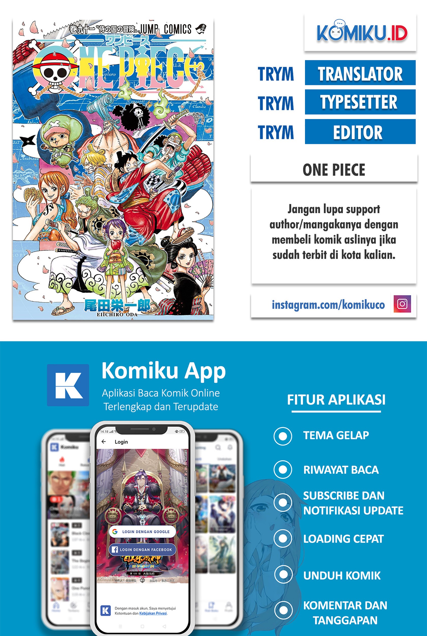 Komik One Piece Chapter 1001 gambar 1