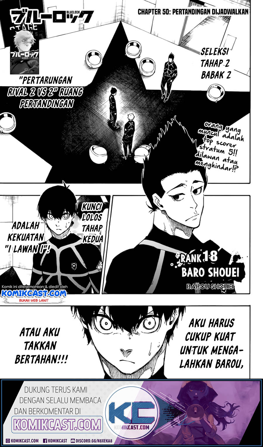 Komik Blue Lock Chapter 50 gambar 1