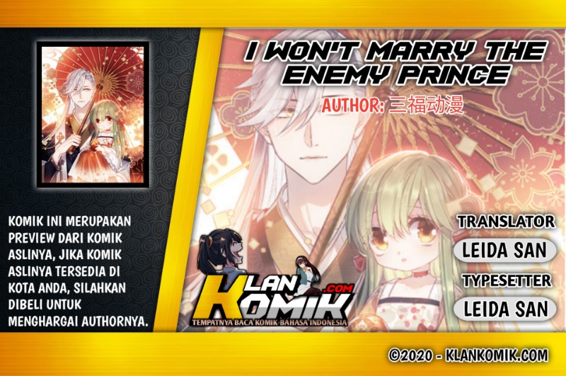 Komik I Won’t Marry The Enemy Prince Chapter 10 gambar 1