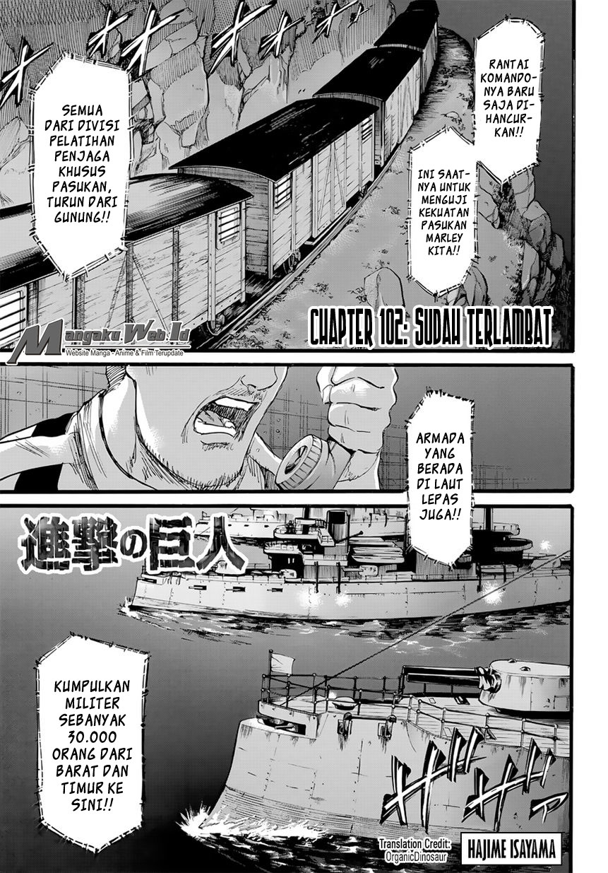 Manga Shingeki no Kyojin Chapter 102 gambar 2