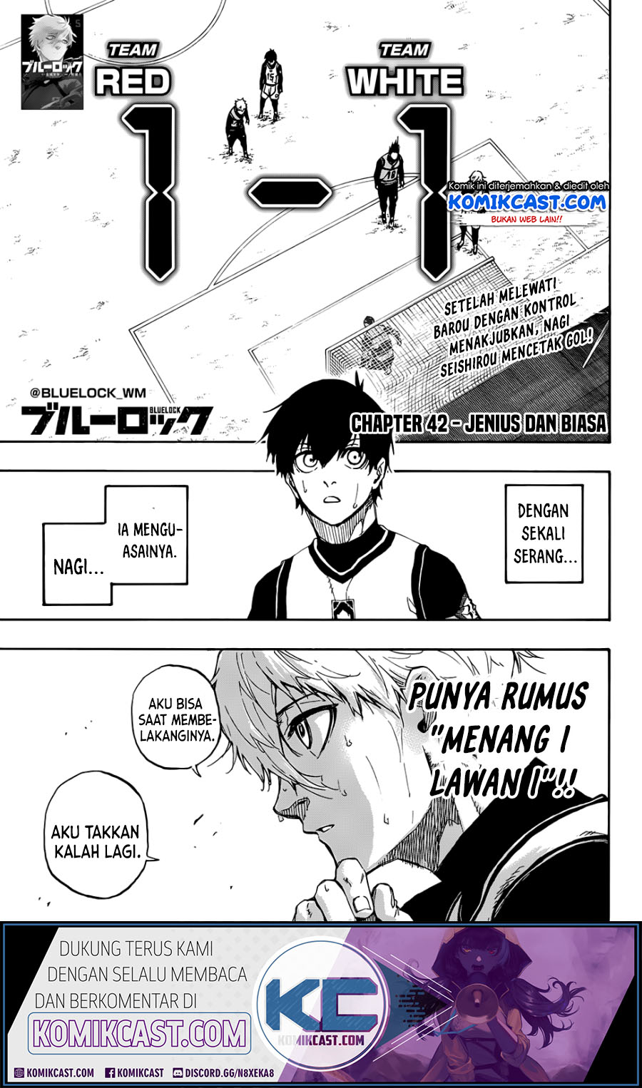 Komik Blue Lock Chapter 52 gambar 1