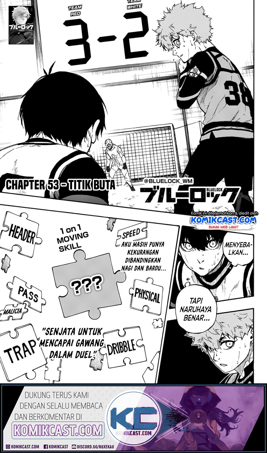 Komik Blue Lock Chapter 53 gambar 1