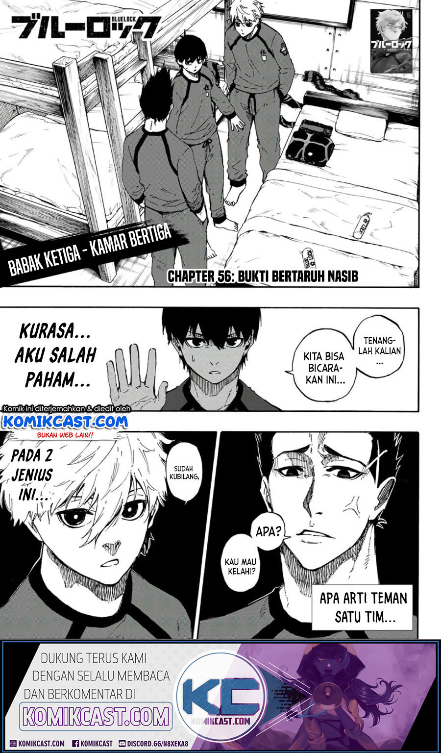Komik Blue Lock Chapter 56 gambar 1