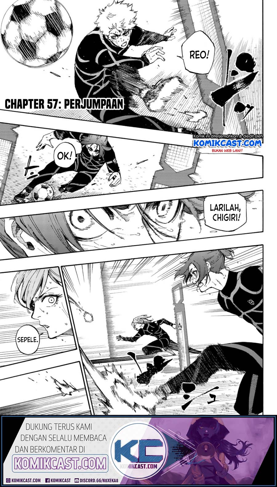 Komik Blue Lock Chapter 57 gambar 1