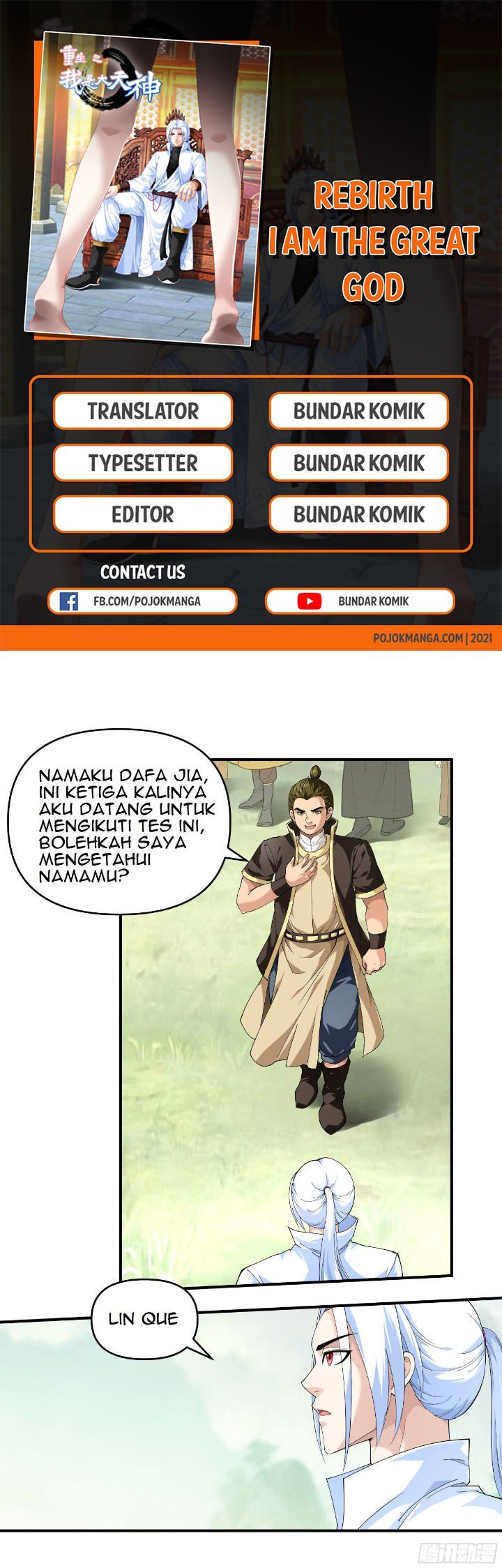 Komik Rebirth I Am The Great God Chapter 27 gambar 1