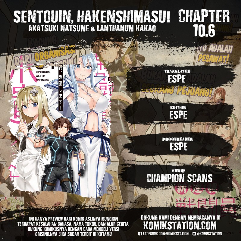 Komik Sentouin, Hakenshimasu! Chapter 10.6 gambar 1