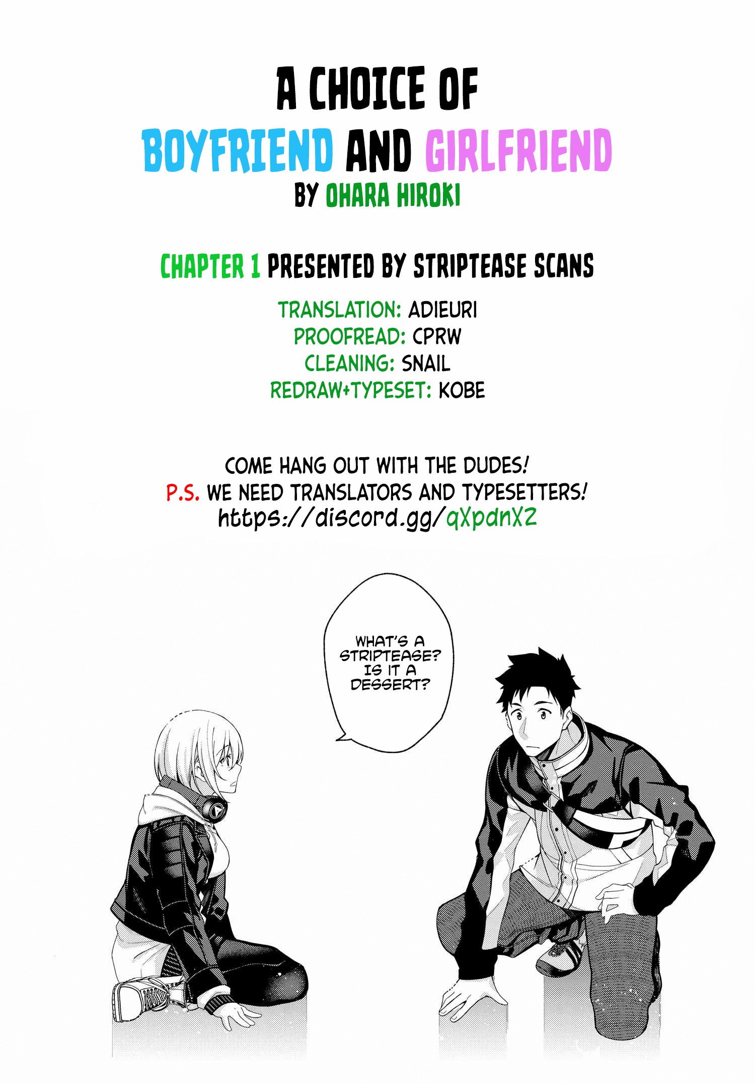 Komik A Choice of Boyfriend and Girlfriend Chapter 01 gambar 1