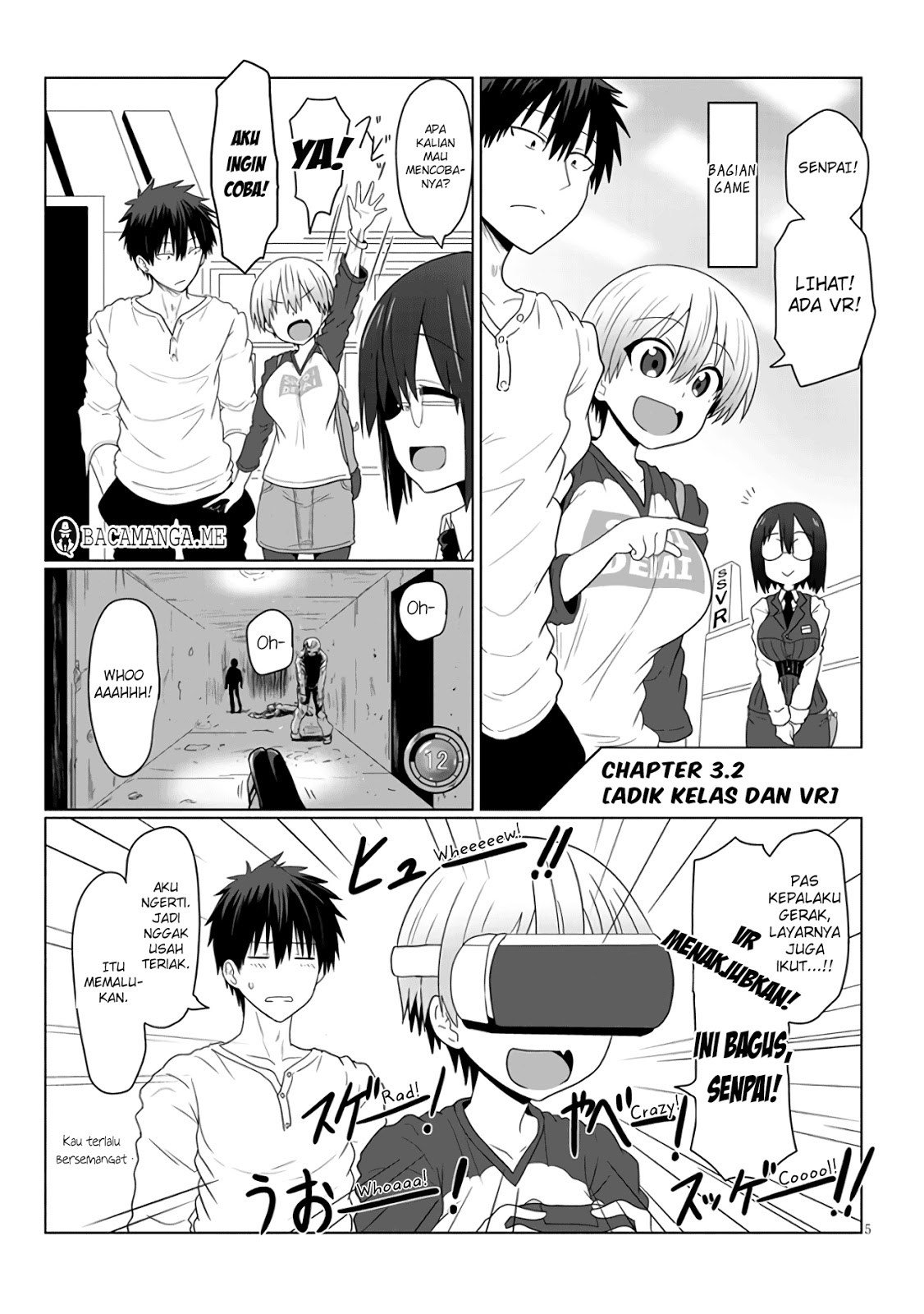 Komik Uzaki-chan wa Asobitai! Chapter 03.2 gambar 1