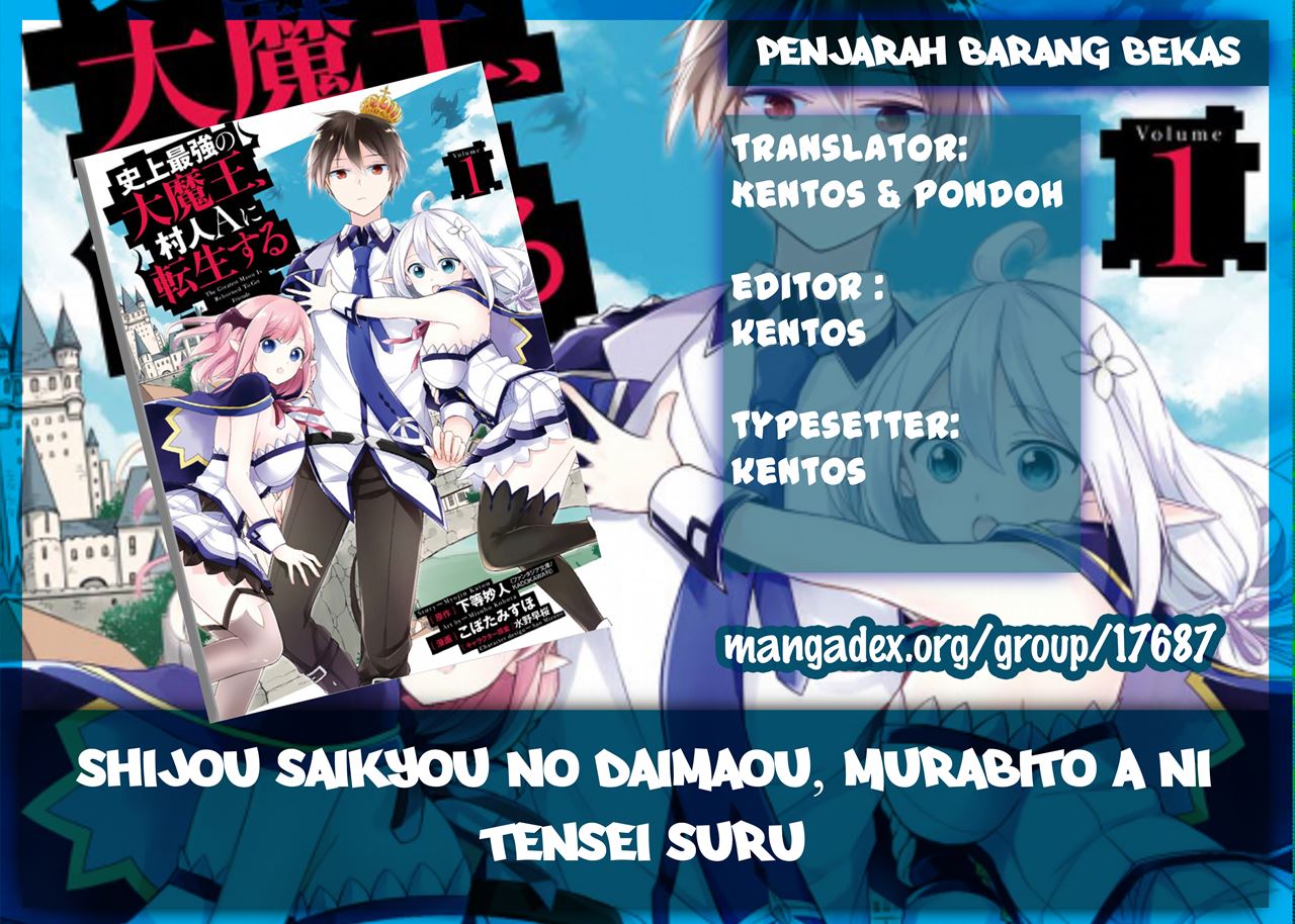 Komik Shijou Saikyou no Daimaou, Murabito A ni Tensei suru Chapter 01 gambar 1