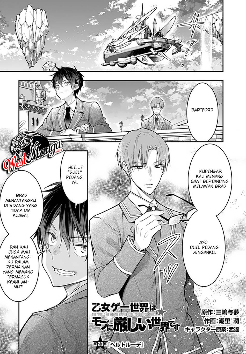 Manga Otome Game Sekai wa Mob ni Kibishii Sekai Desu Chapter 28 gambar 2
