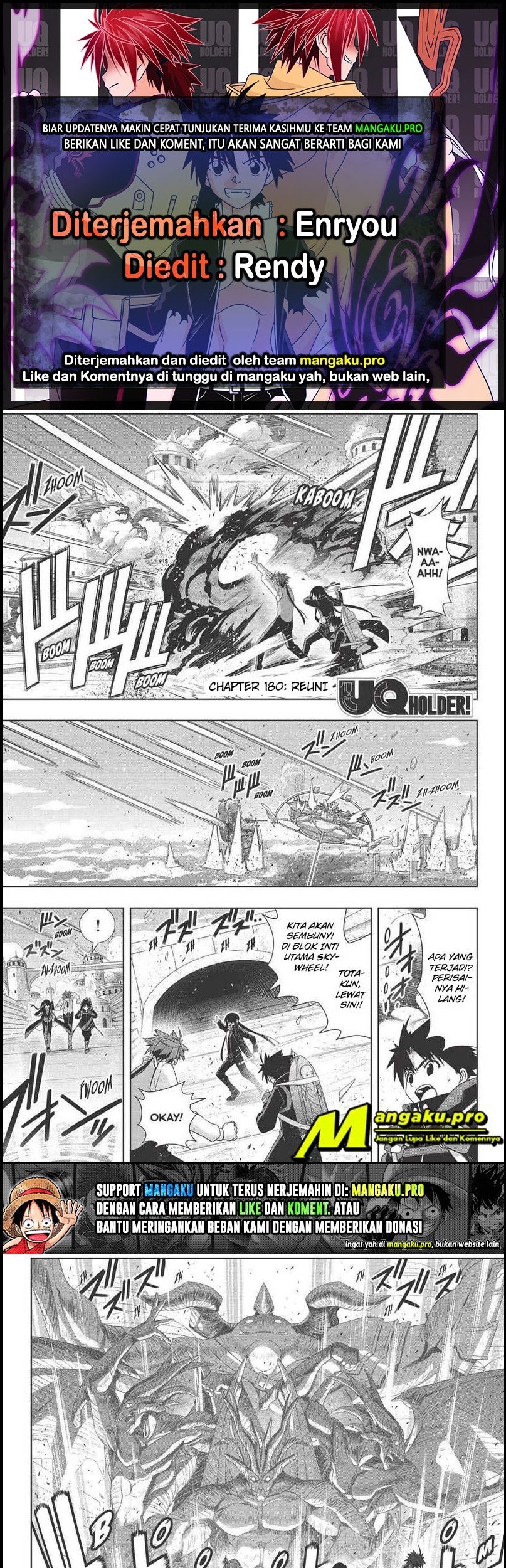 Komik UQ Holder! Chapter 180.1 gambar 1