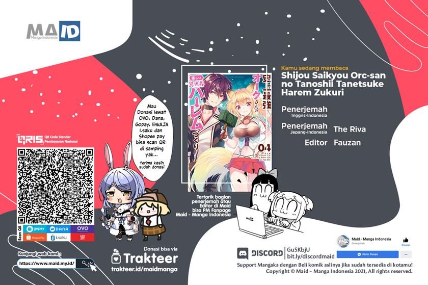 Komik Shijou Saikyou Orc-san no Tanoshii Tanetsuke Harem Zukuri Chapter 43 gambar 1