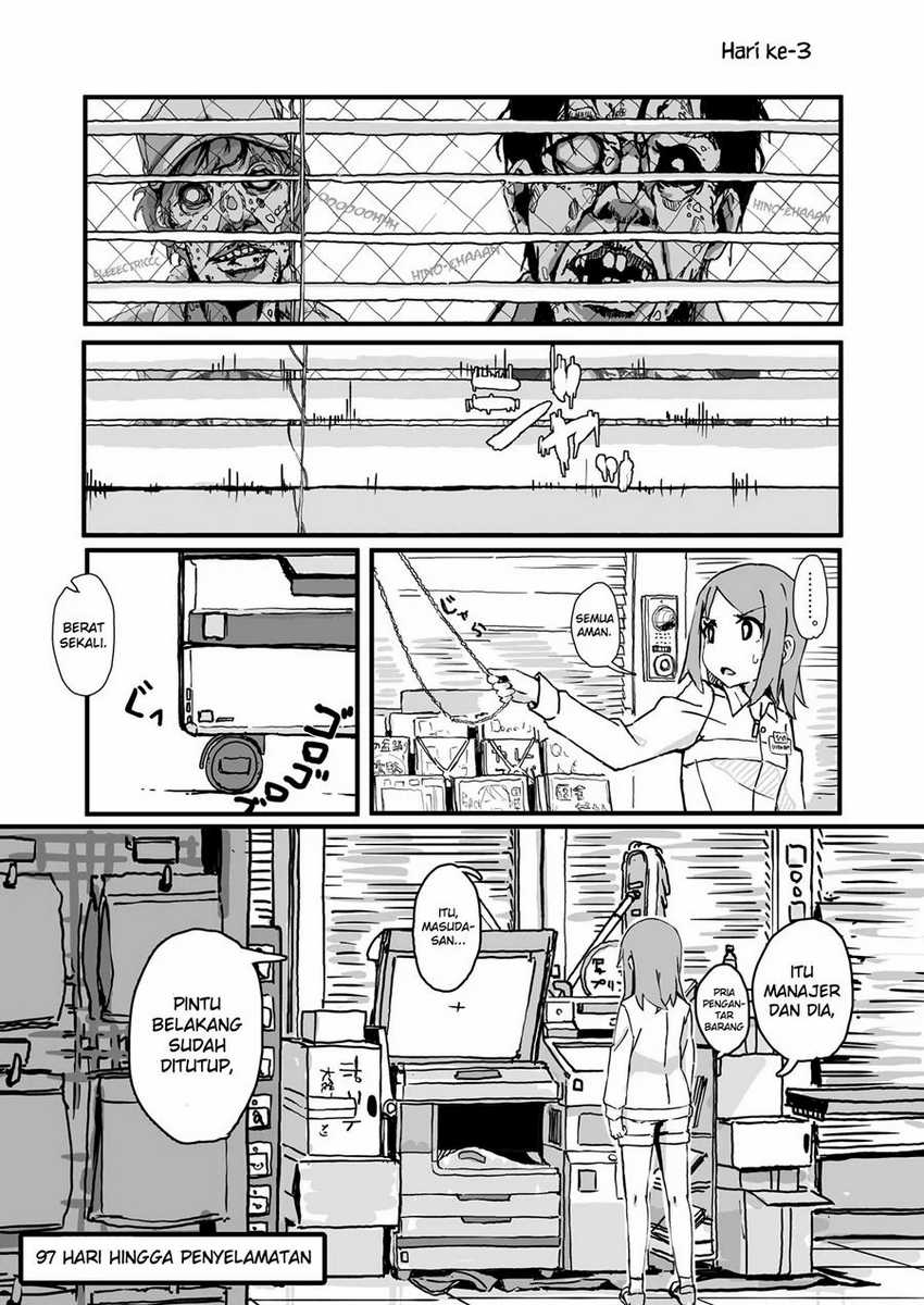Komik Convenience Store of the Dead ~The Convenience Store Clerk Will Get Rescued in 100 Days~ Chapter 3 gambar 1