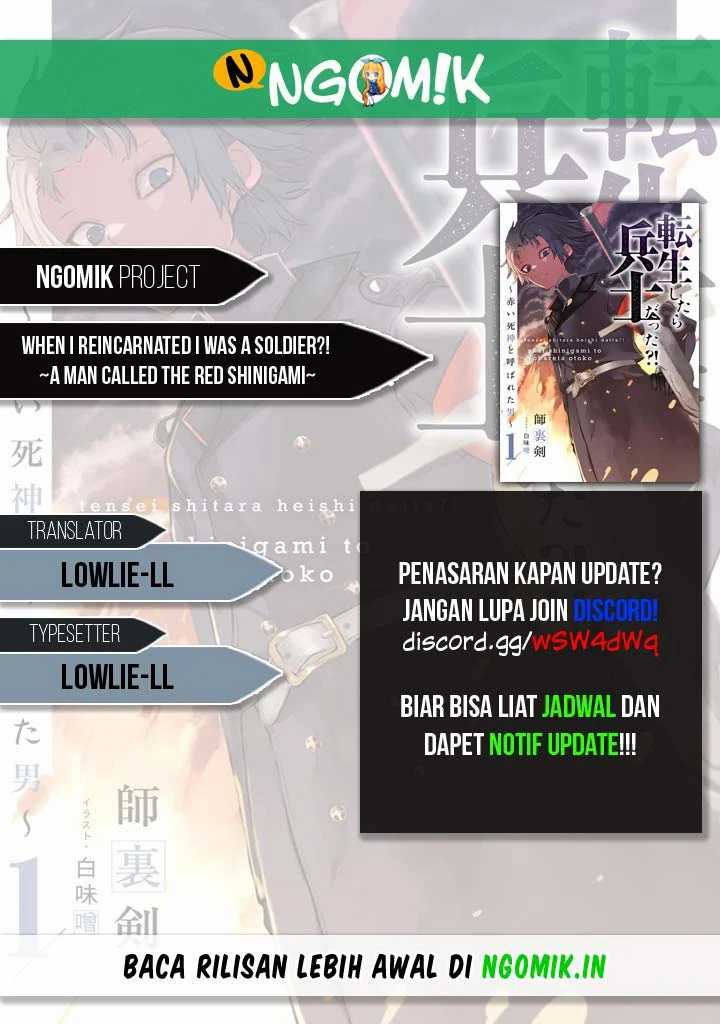 Komik Tensei Shitara Heishi Datta? Akai Shinigami to Yobareta Otoko Chapter 1.3 gambar 1