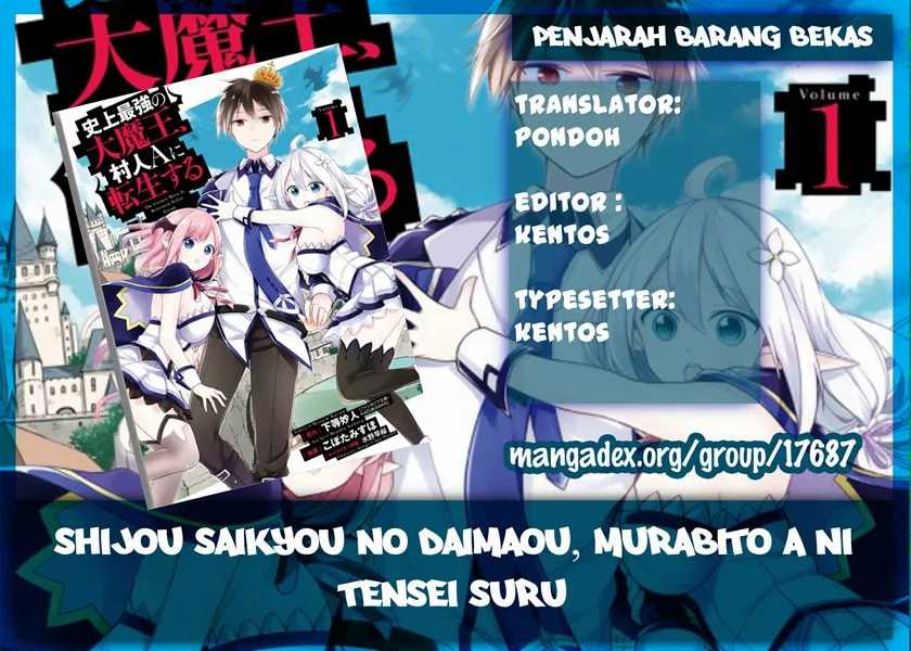 Komik Shijou Saikyou no Daimaou, Murabito A ni Tensei suru Chapter 2 gambar 1