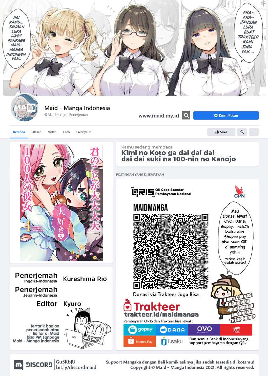 Manga Kimi no Koto ga Dai Dai Dai Dai Daisuki na 100-ri no Kanojo Chapter 43 gambar 2