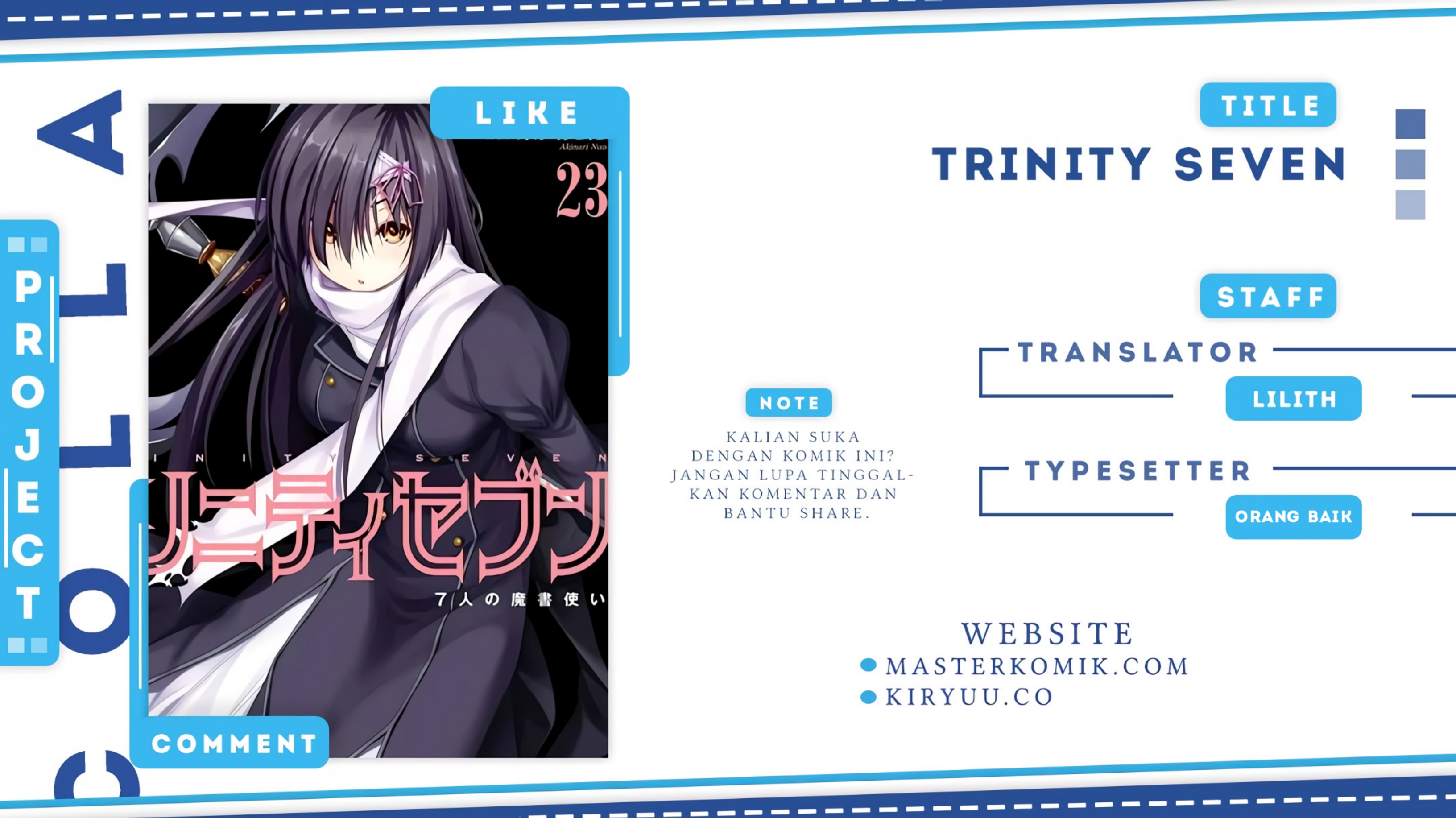 Komik Trinity Seven Chapter 97 gambar 1