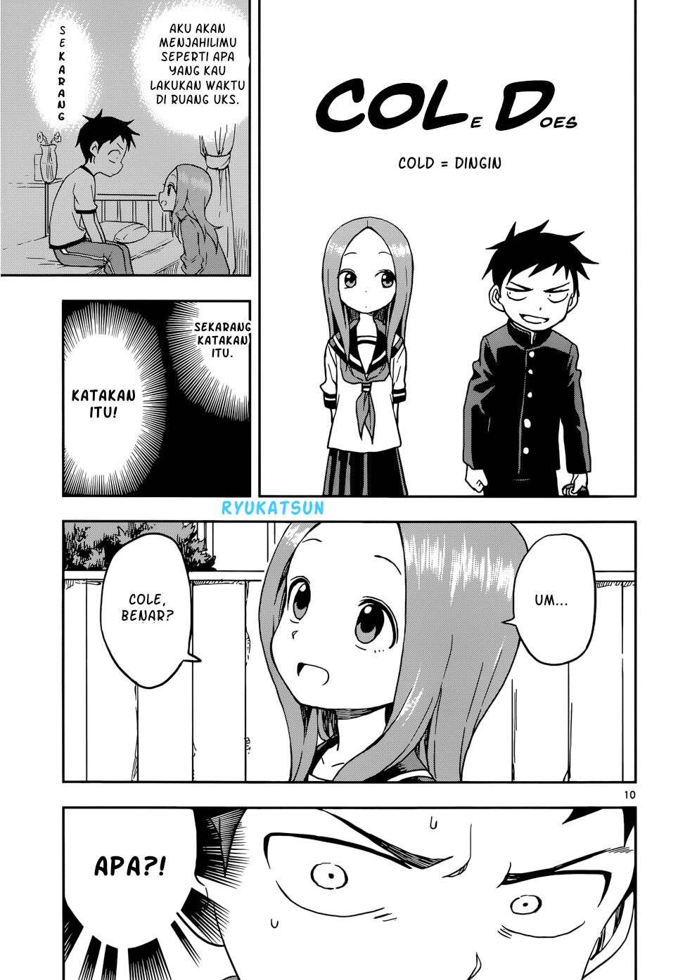 Karakai Jouzu no Takagi-san Chapter 95 - Halaman 10