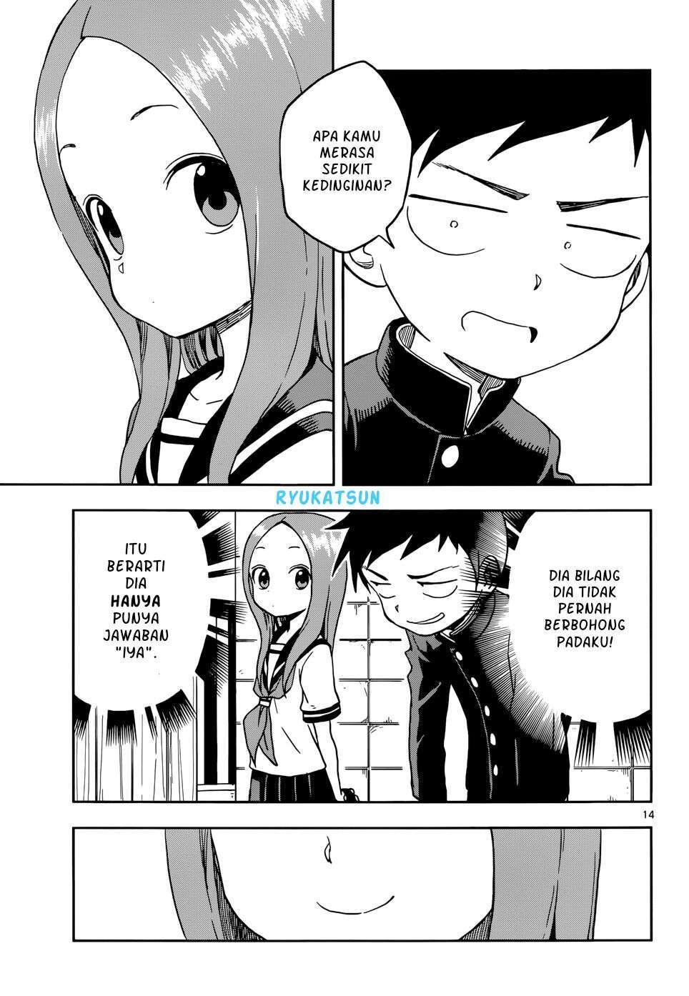 Karakai Jouzu no Takagi-san Chapter 95 - Halaman 14