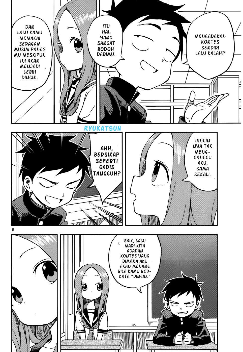 Karakai Jouzu no Takagi-san Chapter 95 - Halaman 5