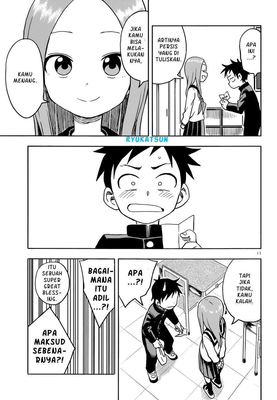 Karakai Jouzu no Takagi-san Chapter 102 - Halaman 12