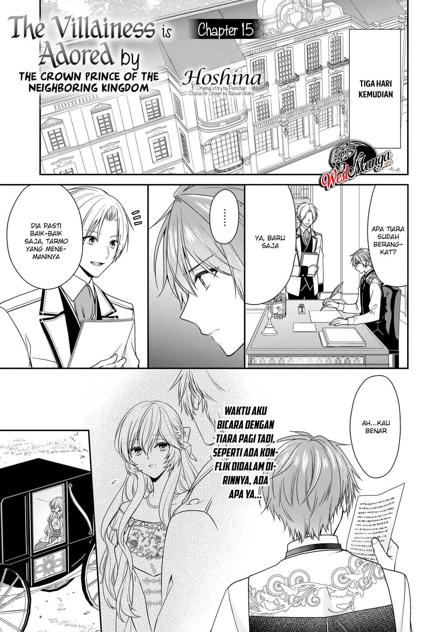 Manga Akuyaku Reijou wa Ringoku no Outaishi ni Dekiai sareru Chapter 15 gambar 2