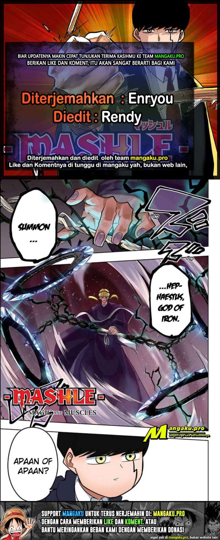 Komik Mashle: Magic and Muscles Chapter 67 gambar 1