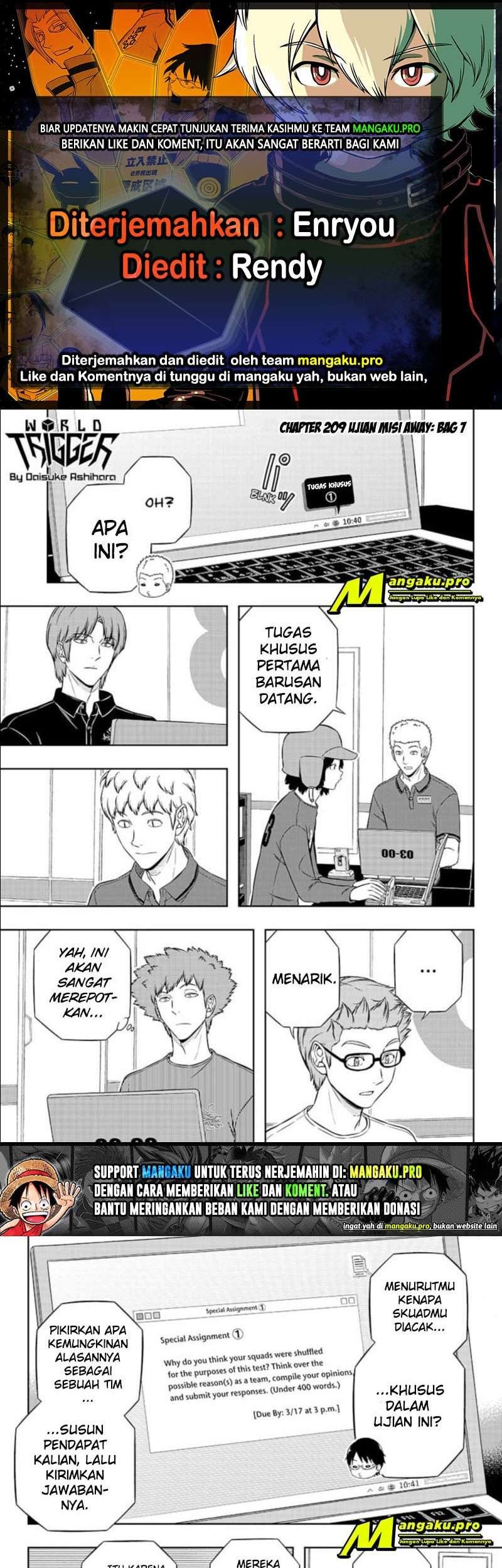 Komik World Trigger Chapter 209 gambar 1