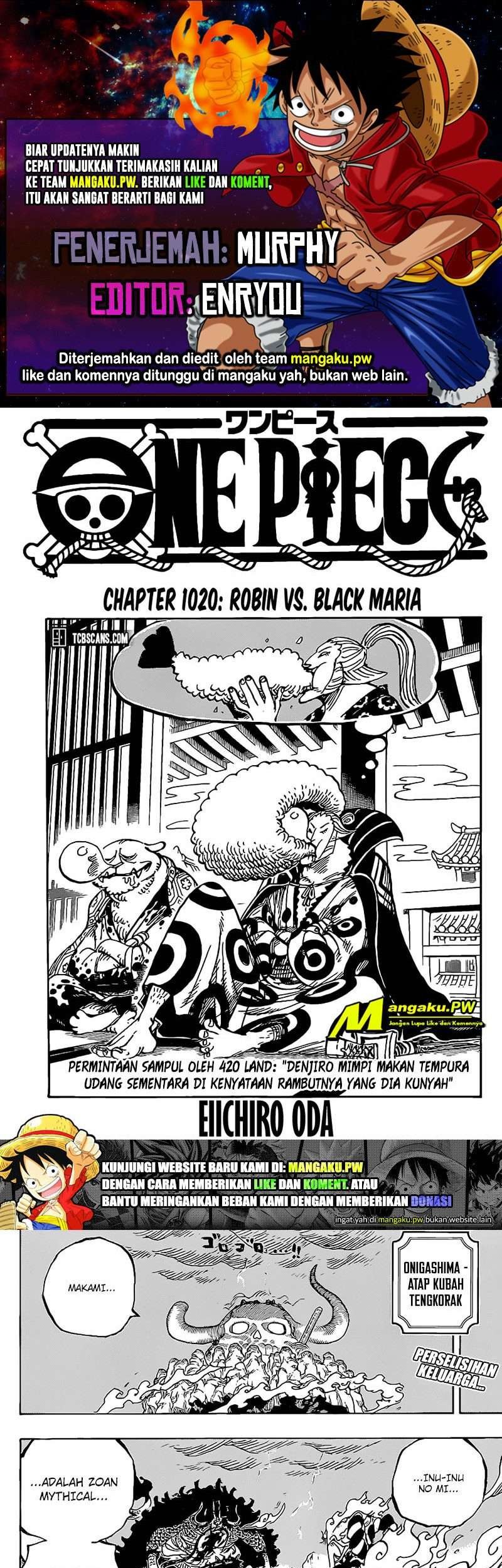 Komik One Piece Chapter 1020 gambar 1