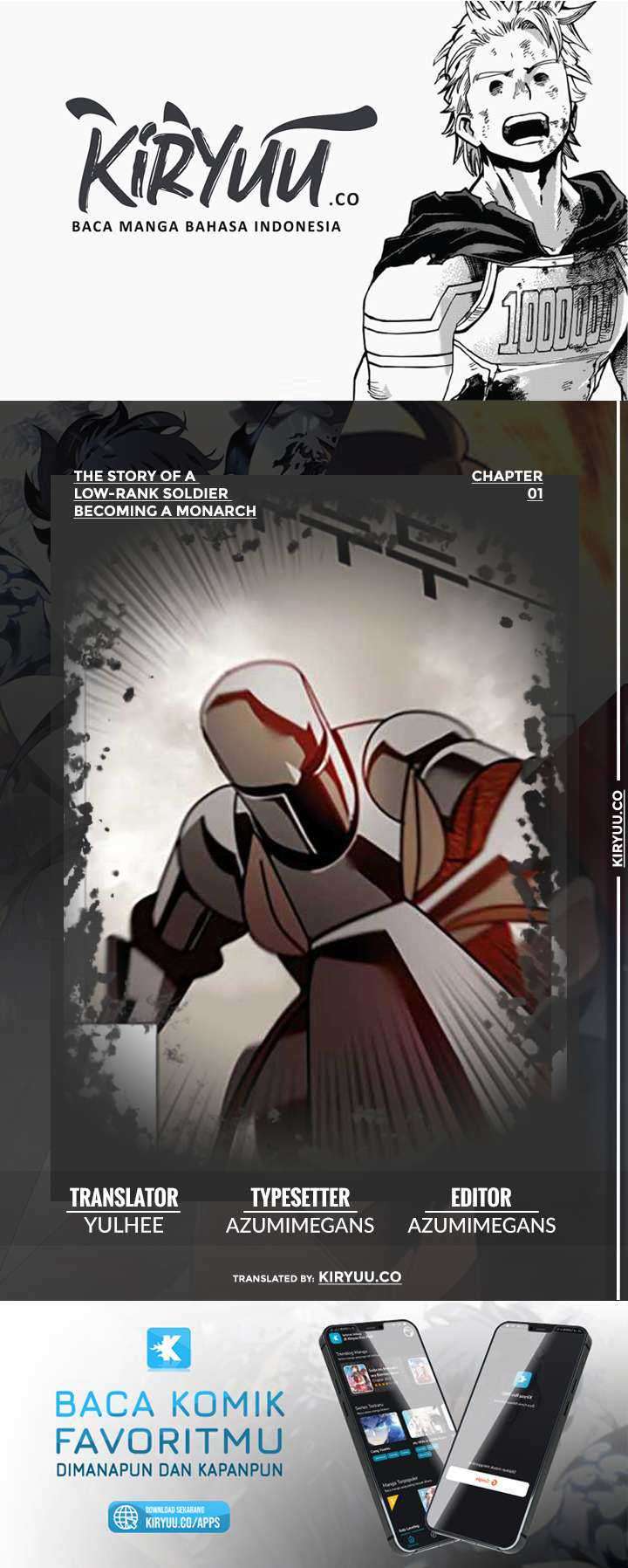 Komik The Story of a Low-Rank Soldier Becoming a Monarch Chapter 1 gambar 1