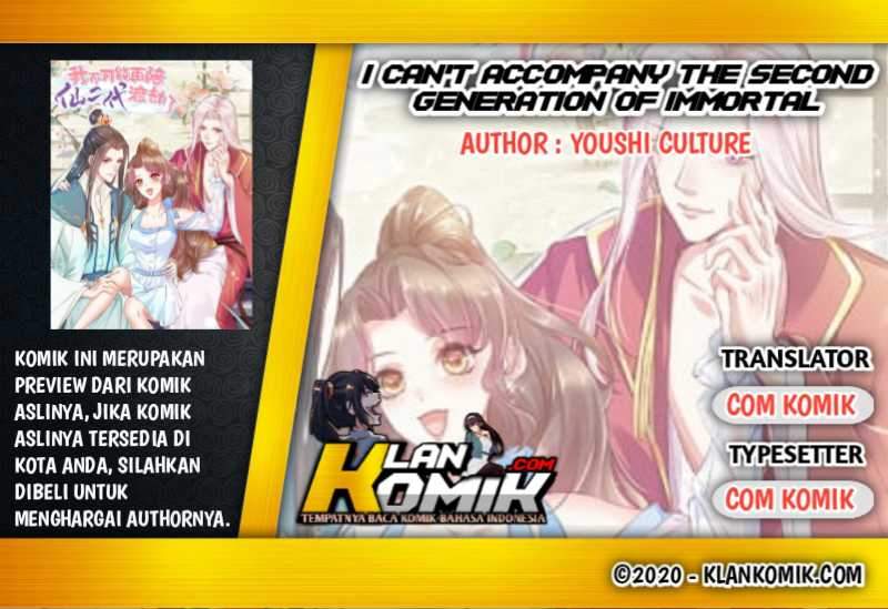 Komik I Can’t Accompany The Second Generation Of Immortal Chapter 01 gambar 1
