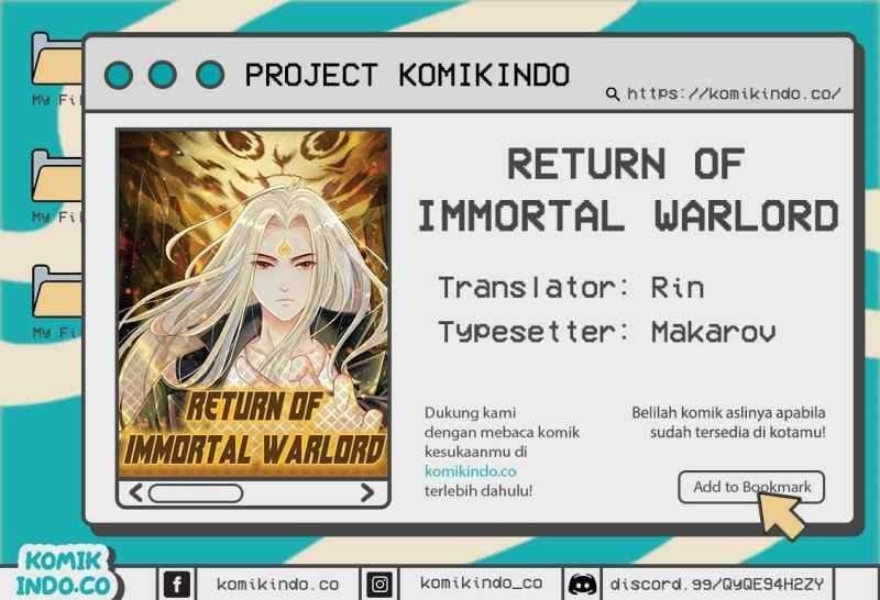 Komik Return of Immortal Warlord Chapter 03 gambar 1