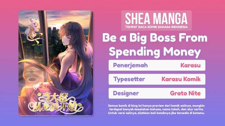 Komik Be a Big Boss From Spending Money Chapter 02 gambar 1