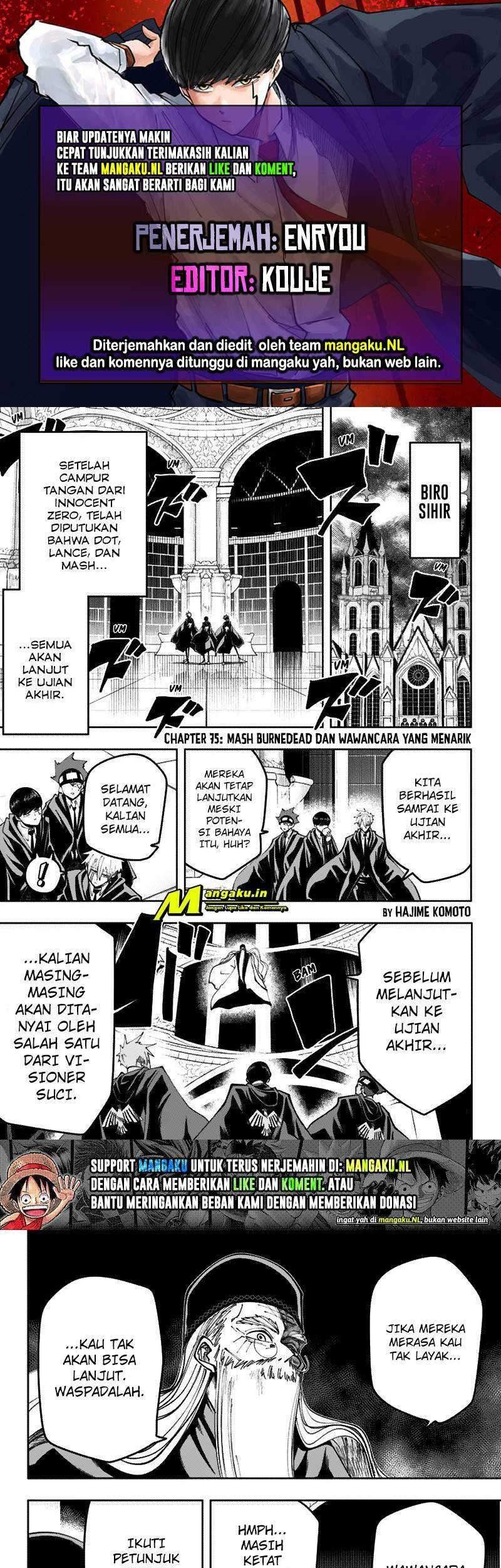 Komik Mashle: Magic and Muscles Chapter 75 gambar 1