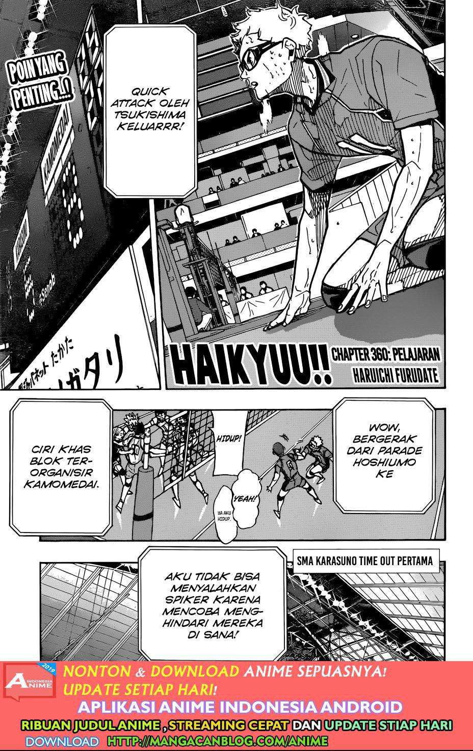 Komik Haikyuu!! Chapter 360 gambar 1
