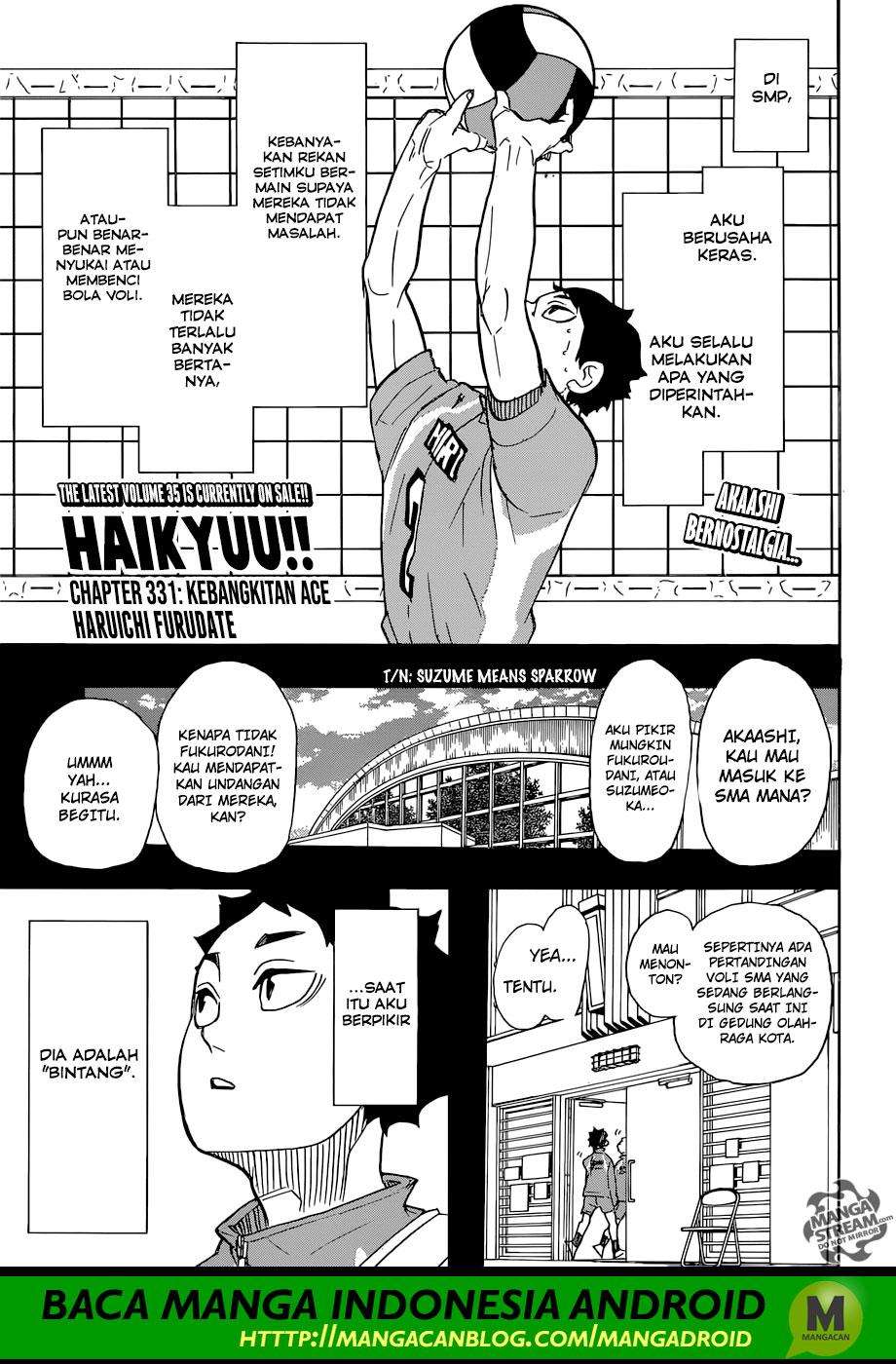 Komik Haikyuu!! Chapter 331 gambar 1