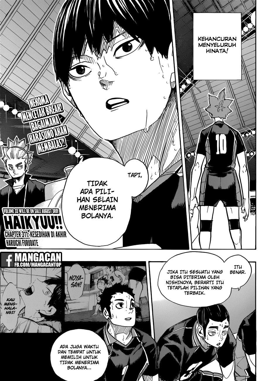 Komik Haikyuu!! Chapter 311 gambar 1
