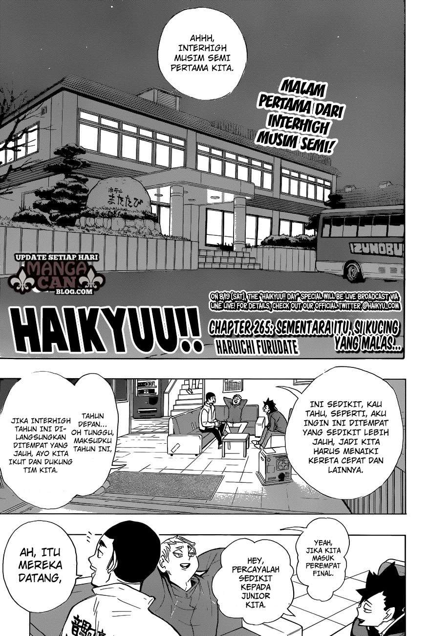 Komik Haikyuu!! Chapter 265 gambar 1