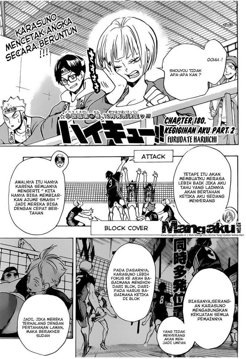 Komik Haikyuu!! Chapter 180 gambar 1
