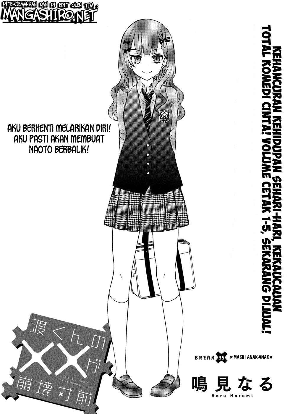 Manga Watari-kun no xx ga Houkai Sunzen Chapter 35 gambar 2