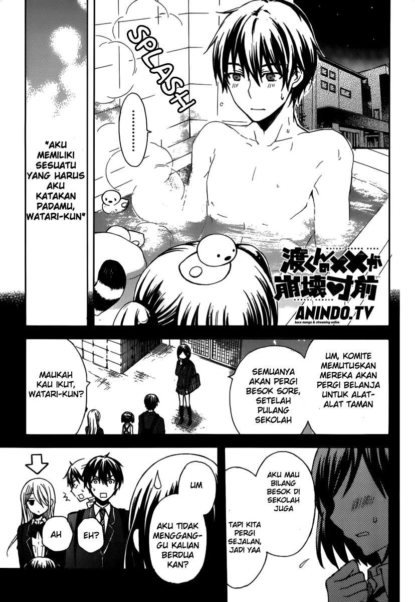 Manga Watari-kun no xx ga Houkai Sunzen Chapter 3 gambar 2