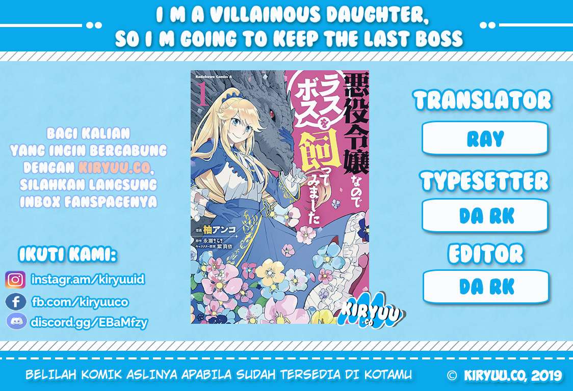 Komik I’m a Villainous Daughter so I’m going to keep the Last Boss Chapter 1 gambar 1