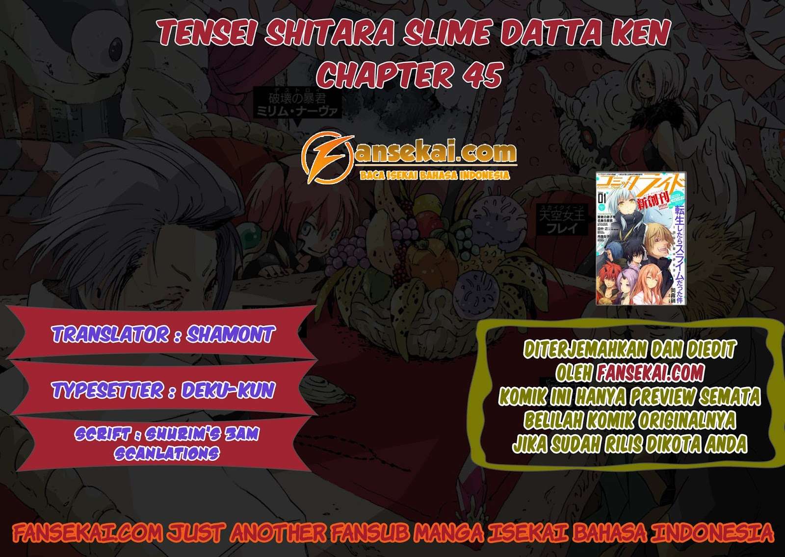 Komik Tensei Shitara Slime Datta Ken Chapter 45 gambar 1