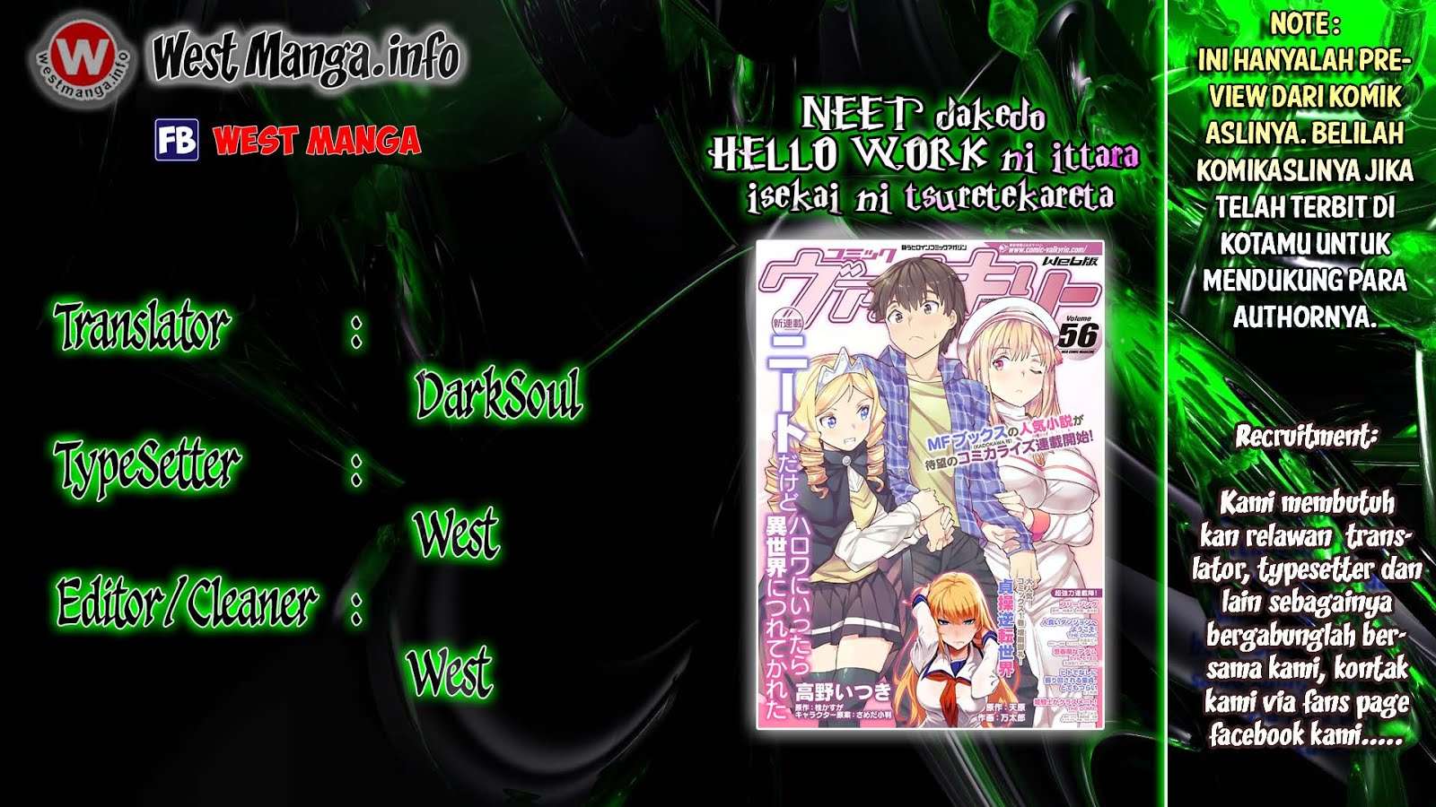 Komik NEET dakedo Hello Work ni Ittara Isekai ni Tsuretekareta Chapter 3 gambar 1